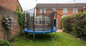 A 10ft trampoline suitable for small UK garden spaces