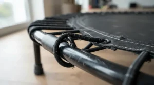 Close-up comparison of suspension types in a bellicon vs standard rebounder evaluation.