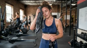 Comparing heart rates and sweat levels in a rebounder vs treadmill for cardio stamina building test.